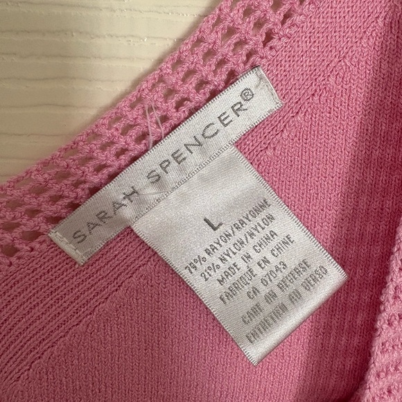 Sarah Spencer Pink Tank Top - Picture 3 of 3